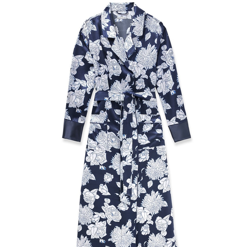 Petite Plume Mulberry Silk Long Robe S